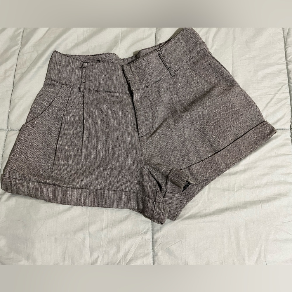 Forever 21 Dark-Gray Patterned Shorts